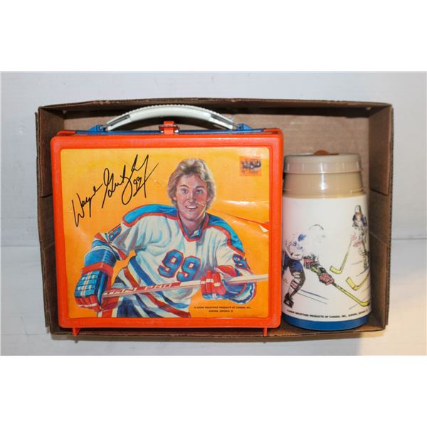 WAYNE GRETZKY ALADDIN LUNCH BOX, THERMOS