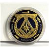 Image 1 : 19) ENCAPSULATED GOLD TONE WITH NAVY