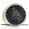 Image 2 : 19) ENCAPSULATED GOLD TONE WITH NAVY