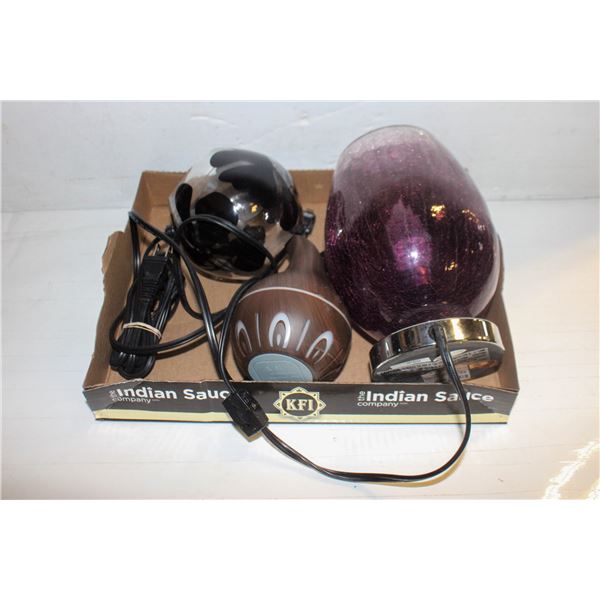 DIFFUSER PLUS 2 ACCENT GLASS LAMPS