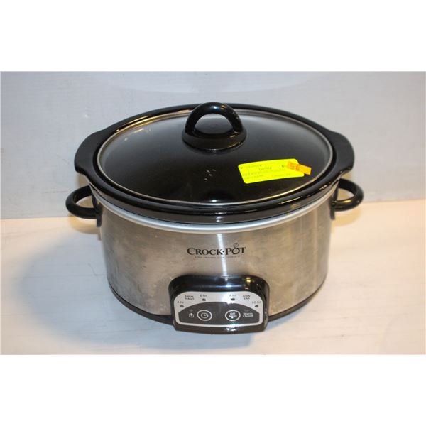 CROCK POT BRAND STAINLESS SLOW COOKER