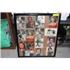 Image 1 : SHIRLEY TEMPLE & 60'S STARS POSTCARDS FRAMED 20X24