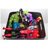 Image 1 : TUB OF SUPERHERO ACTION FIGURES