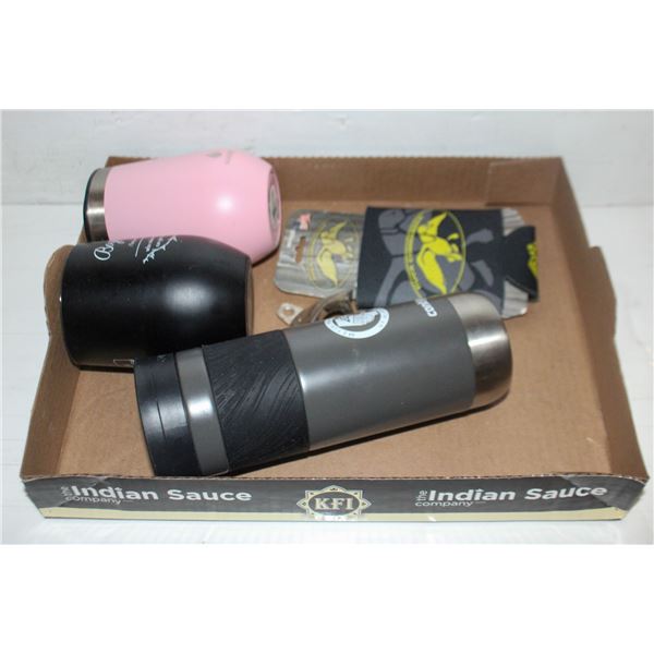 HIS AND HERS TUMBLERS AND OTHER ITEMS