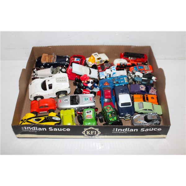 FLAT OF DIE CAST CARS PLUS