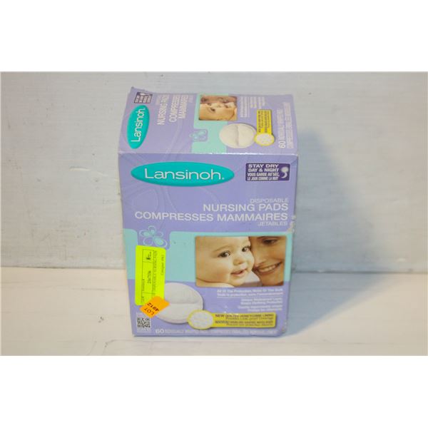 BOX OF DISPOSABLE NURSING PADS