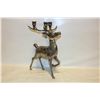 Image 1 : VINTAGE HEAVY METAL 15" REINDEER CANDLE HOLDER
