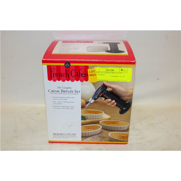 COMPLETE CRÈME BRULEE SET- NEW IN BOX