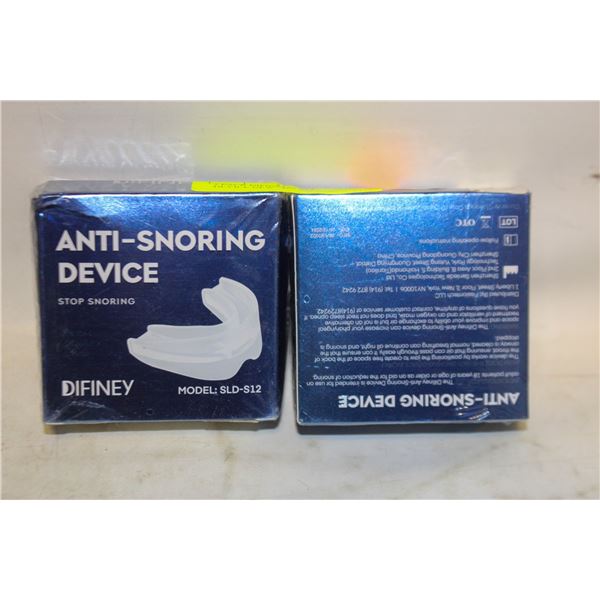 2 PACK DIFINEY ANTI SNORING DEVICE NEW