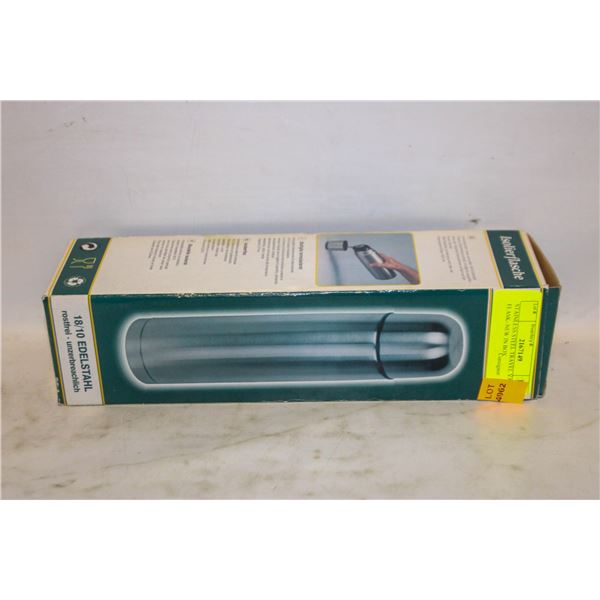 STAINLESS STEEL TRAVEL VACUUM FLASK- NEW IN BOX