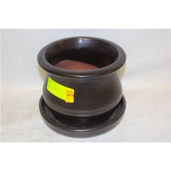 GLAZED TERRACOTTA HOUSEPLANT POT- 5" X 6"