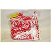 Image 1 : CANADA RED/WHITE CHEER POM POMS- SET OF 2