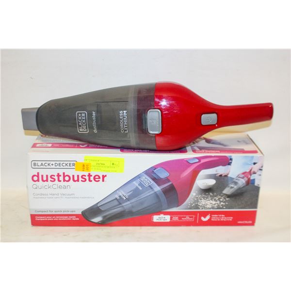BLACK & DECKER DUST BUSTER HAND VAC IN BOX
