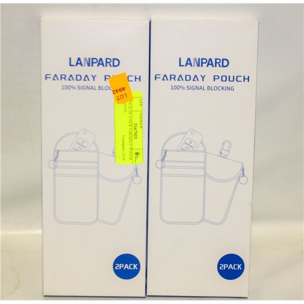 PACK OF 4 NEW FARADAY POUCH SIGNAL