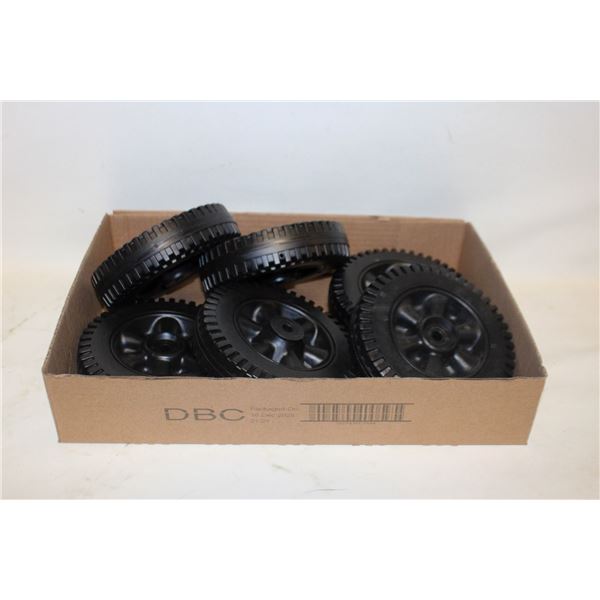 6 PCS PLASTIC WHEELS REPLACEMENT PARTS