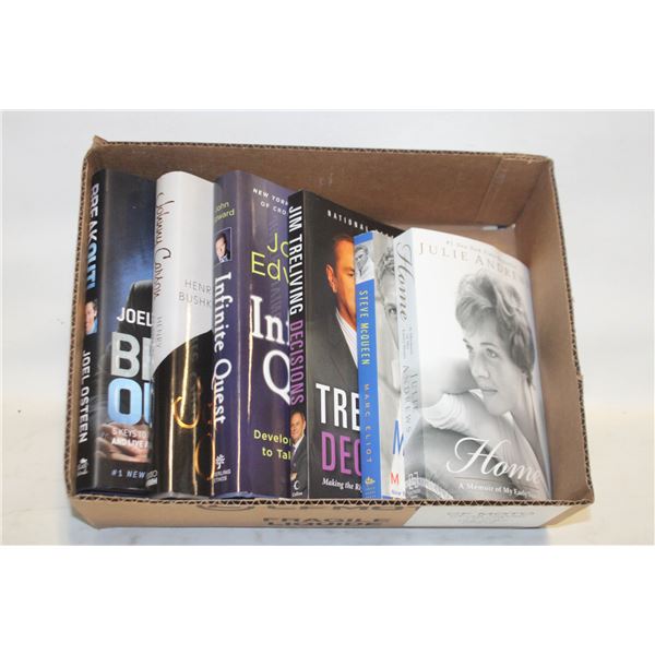 HARDCOVER/SOFT COVER BOOKS BOX LOT ASSORTED