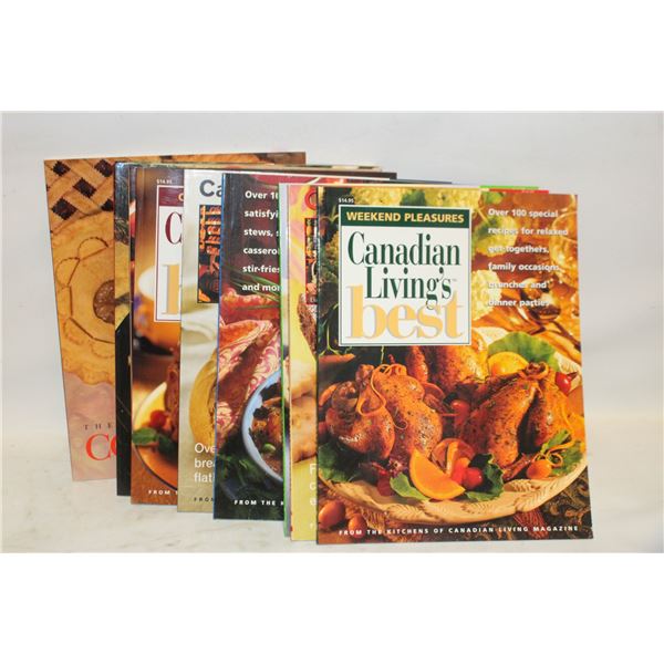 CANADIAN LIVINGS BEST COOKBOOKS- LOT OF 11