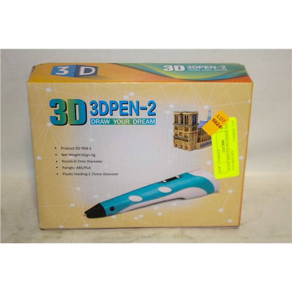 3D PEN PRINTER PEN PENCIL DIY COLORED PEN