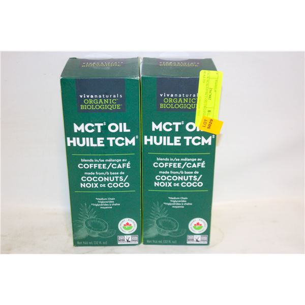 2 PACK SEALED MCT OIL ORGANIC FOR KETO
