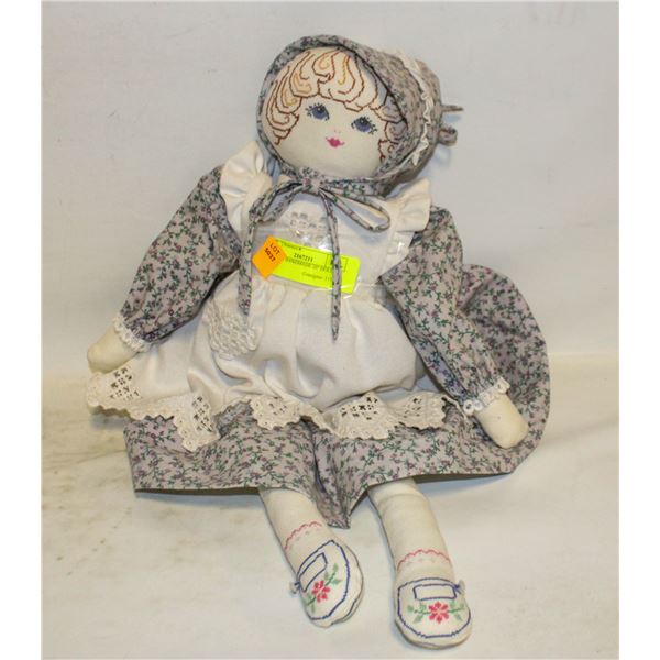 VINTAGE HANDMADE 20" DOLL