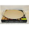Image 1 : PIZZA STONE & STAND- 13"- NEW IN BOX