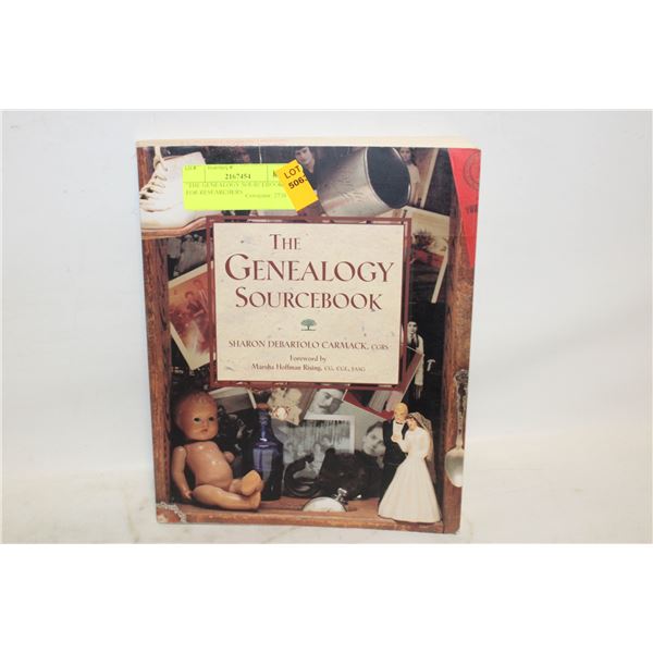 "THE GENEALOGY SOURCEBOOK" FOR RESEARCHERS