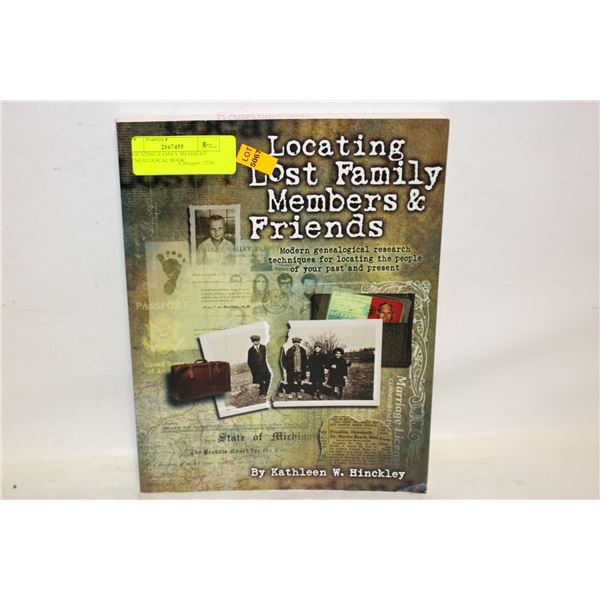 "LOCATING FAMILY MEMBERS" GENEALOGICAL BOOK