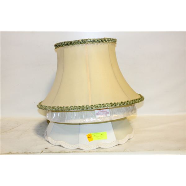 3 VINTAGE LAMP SHADES (FROM A NON-SMOKING HOME)