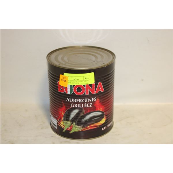 NEW 2.9L BUONA ROASTED WHOLE EGGPLANT, BB 7/22/28