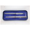 Image 1 : VINTAGE PARKER SILVER PEN/PENCIL SET IN CASE-