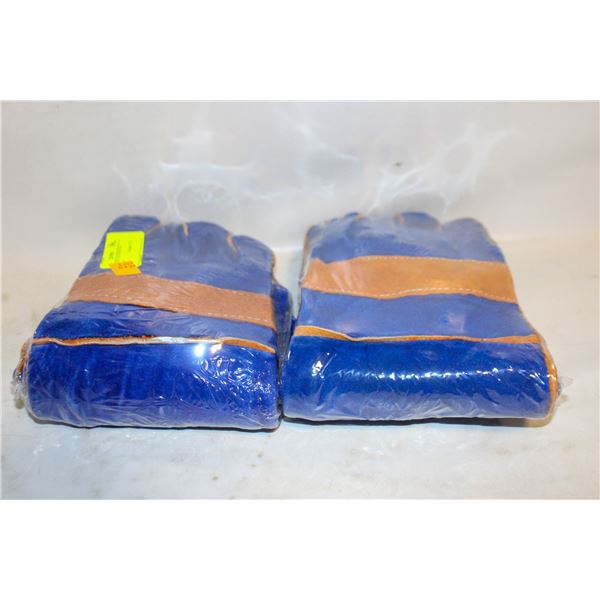 2 PACK BLUE LEATHER HEAT RESISTENT