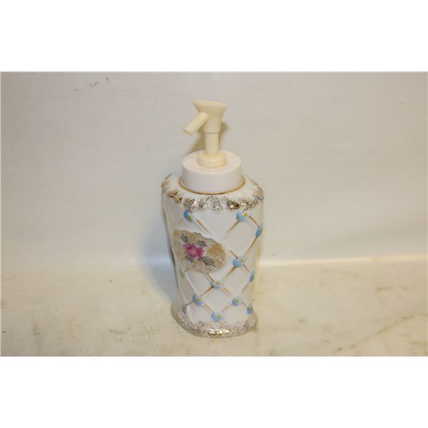 VINTAGE PORCELAIN HAND LOTION DISPENSER