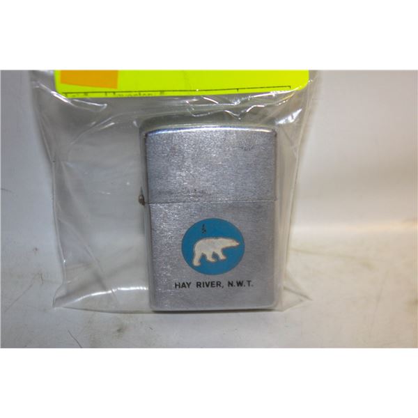 VINTAGE ZIPPO "HAY RIVER NWT" LIGHTER-