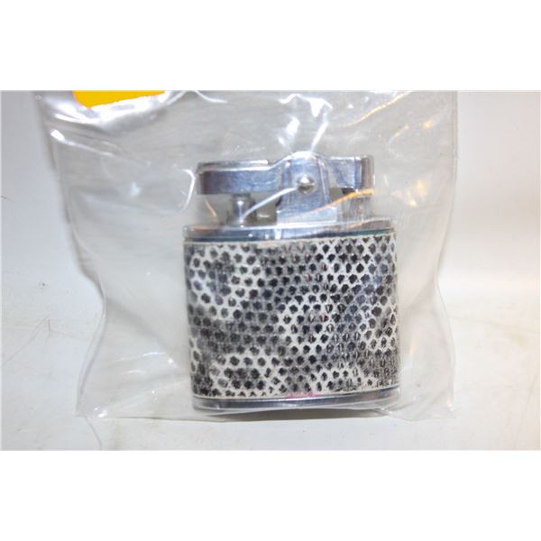 VINTAGE "FIRE-LITE LEADER" LEATHER WRAPPED LIGHT