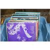 Image 1 : LIDDED TOTE FULL OF RECORDS