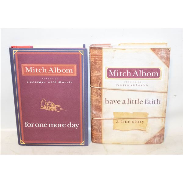 AUTHOR MITCH ALBOM BOOKS- LOT OF 2