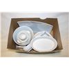 Image 1 : WHITE STONEWARE SERVING DISHES ASSORTED