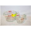 Image 1 : PYREX MEASURING CUPS ASSORTED