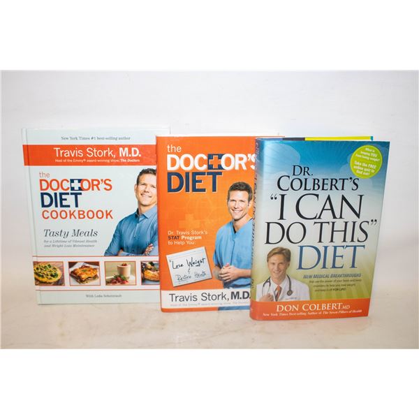 DR'S DIET COOKBOOKS- LOT OF 3