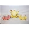 Image 1 : INDIGO LIFE PORCELAIN & 24K TEA SET