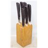 Image 1 : KNIFE BLOCK W/ 6 STEAK KNIVES