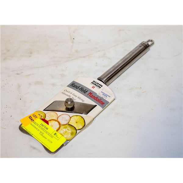 KUHN RIKON STAINLESS HAND HELD MANDOLIN NEW