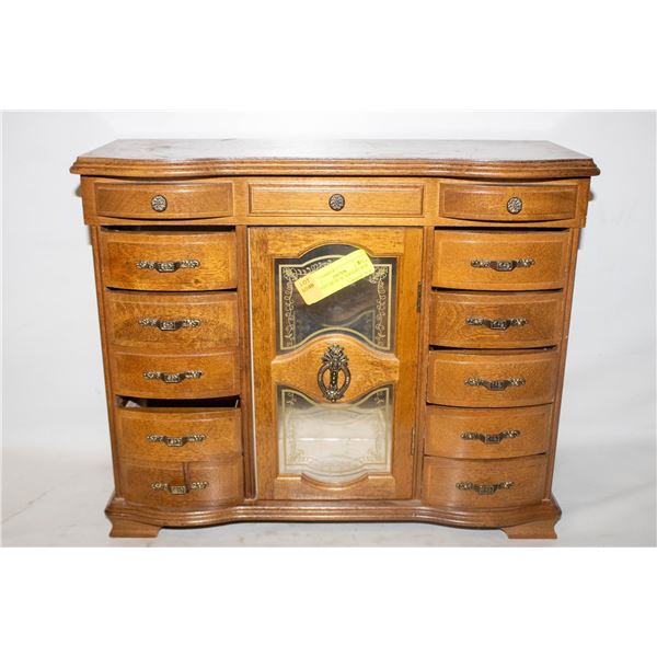 WOODEN MUSICAL JEWELRY BOX