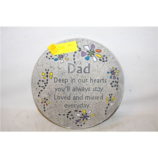 DAD MEMORIAL STONE