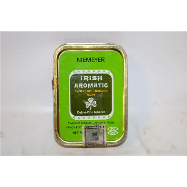 OLD TOBACCO TIN WITH VARIOUS ESTATE WORLD COINS