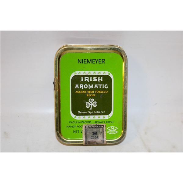 OLD TOBACCO TIN WITH VARIOUS ESTATE WORLD COINS