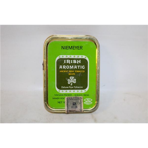 OLD TOBACCO TIN WITH VARIOUS ESTATE WORLD COINS