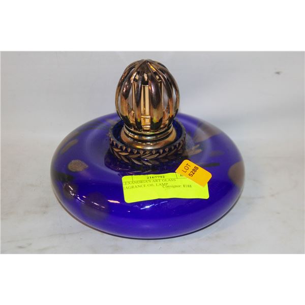 ALEXANDRIA'S ART GLASS FRAGRANCE OIL LAMP
