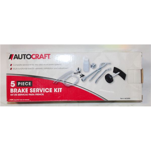 NEW AUTO CRAFT 5PC BRAKE SERVICE KIT