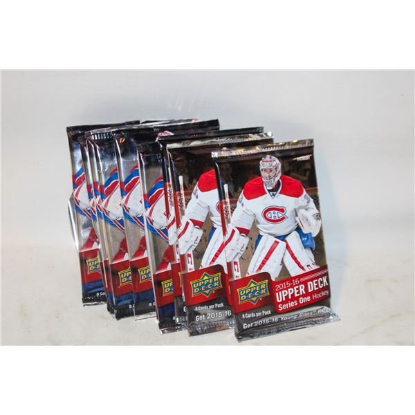 2015/16 UPPERDECK SERIES 1 HOCKEY CARDS (9)